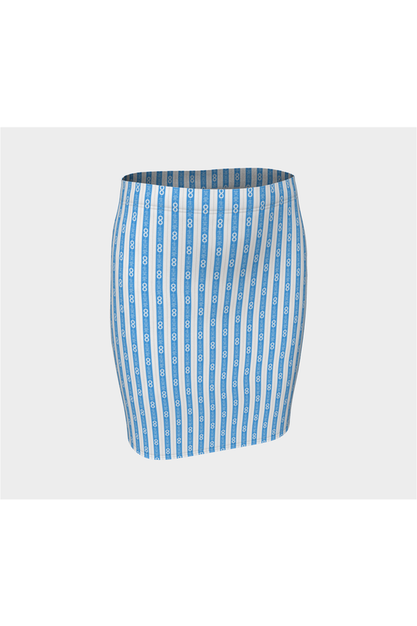 Live Laugh Love Fitted Skirt - Objet D'Art