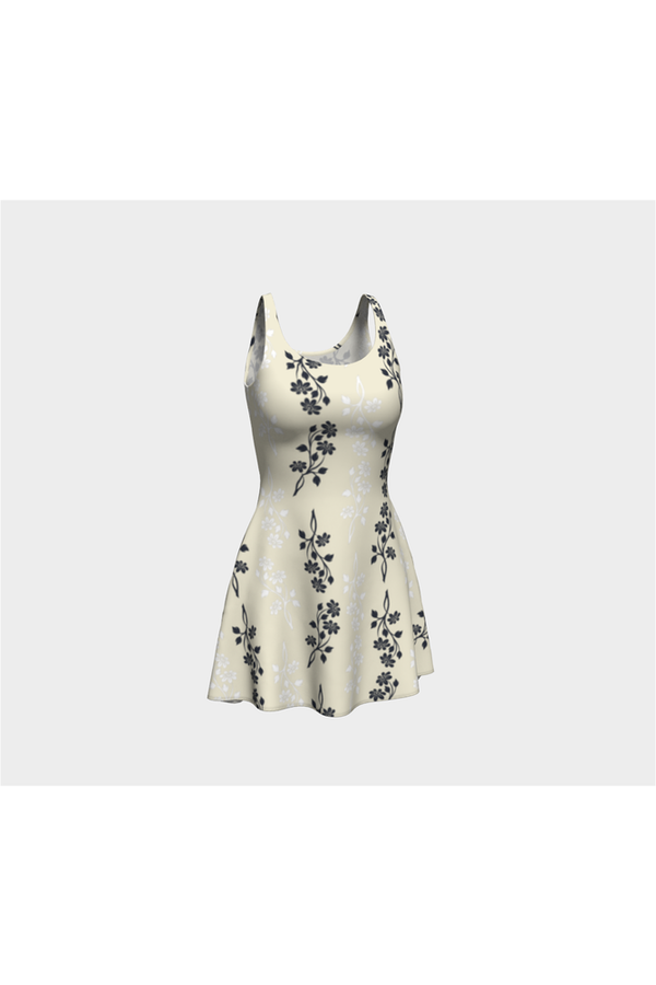 Custard Floral Dream Flare Dress - Objet D'Art