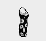 Floral Silhouetted Bodycon Dress - Objet D'Art