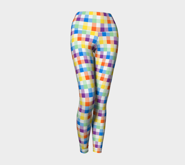 Confetti Pixels Yoga Leggings - Objet D'Art