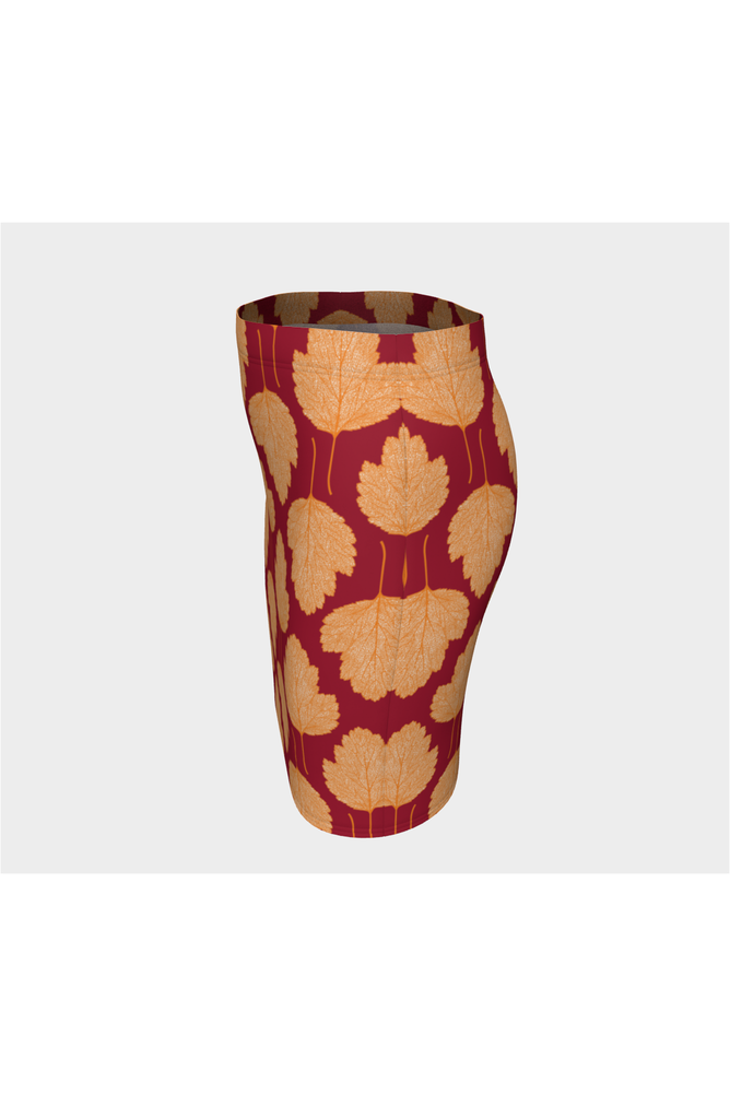 Autumn Leaves Fitted Skirt - Objet D'Art