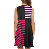 Innuendos of Pink Curves Sleeveless A-Line Pocket Dress - Objet D'Art