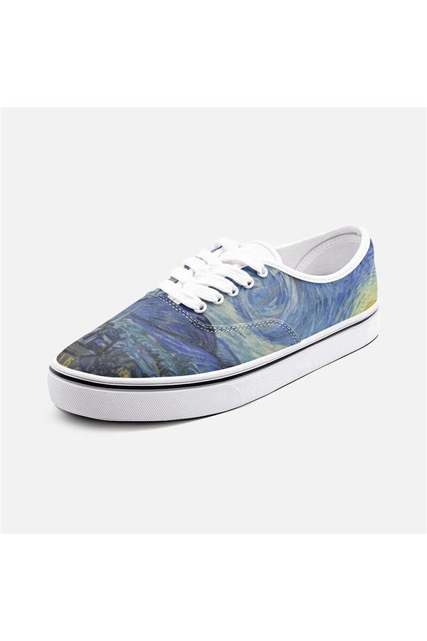 Van Gogh's Starry Night Unisex Canvas Shoes Fashion Low Cut Loafer Sneakers - Objet D'Art