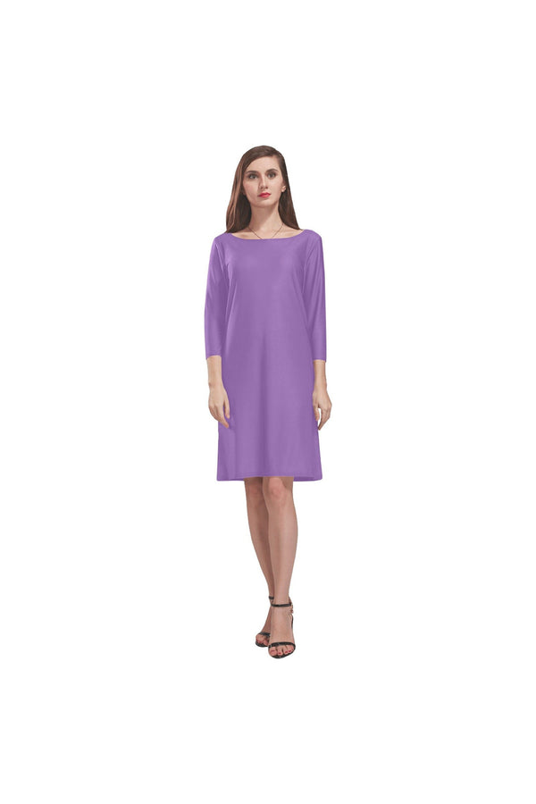 Amethyst Orchid Rhea Loose Round Neck Dress - Objet D'Art