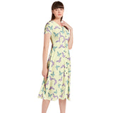 Puff Sleeve Button Through Dress - Objet D'Art