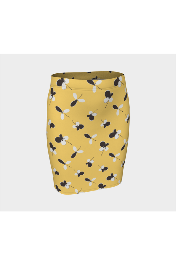 Golden Meadow Fitted Skirt - Objet D'Art