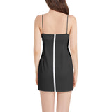 Sleeveless Square Neckline Spaghetti Strap Mini Dress - Objet D'Art