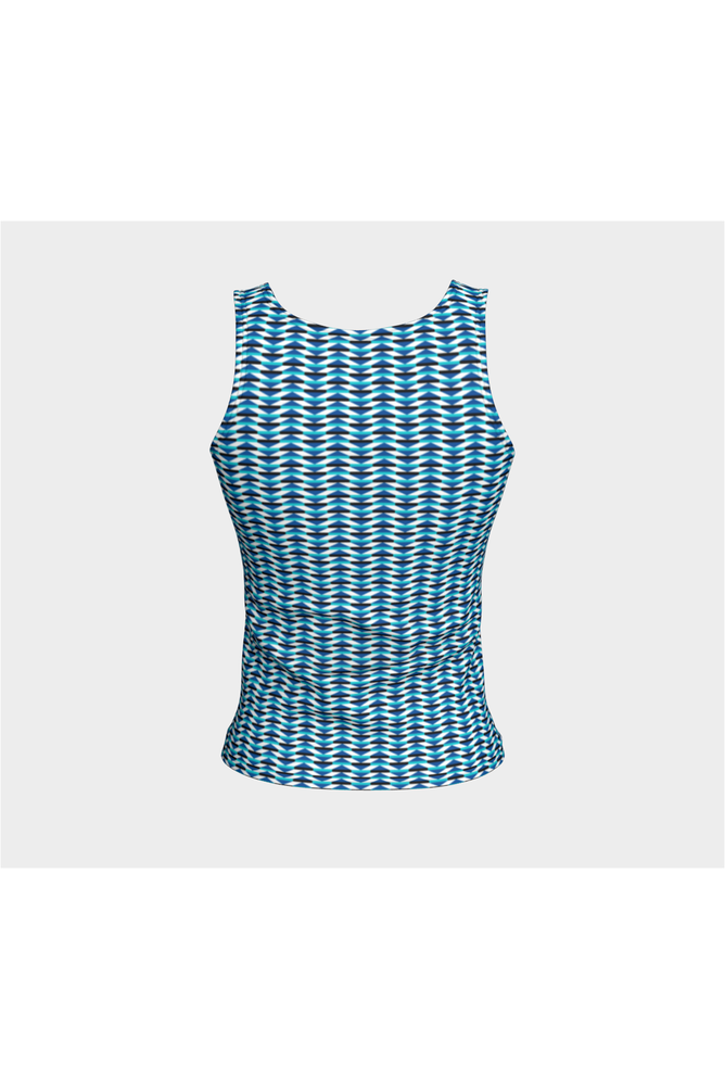 Geo Matrix Fitted Tank Top - Objet D'Art