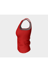 Cherry Red Fitted Tank Top - Objet D'Art