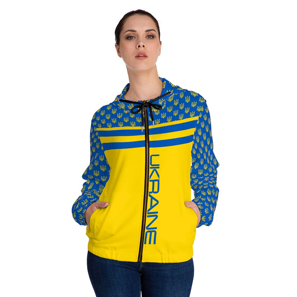 Support Ukraine Women’s Full-Zip Hoodie - Objet D'Art