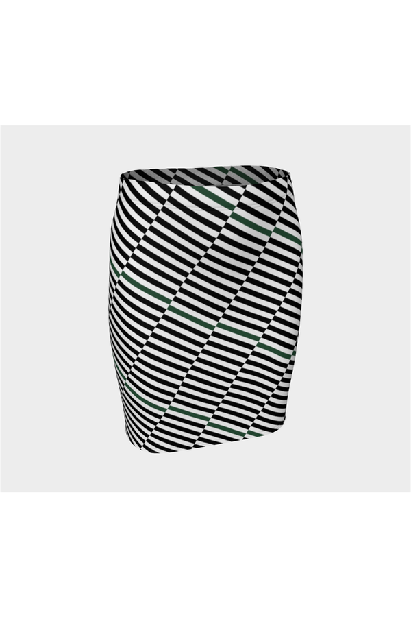 Running Bars Fitted Skirt - Objet D'Art
