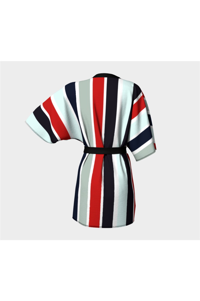 Royal Striped Kimono Robe - Objet D'Art