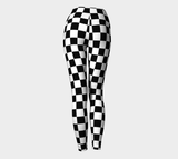 Checkered Yoga Leggings - Objet D'Art