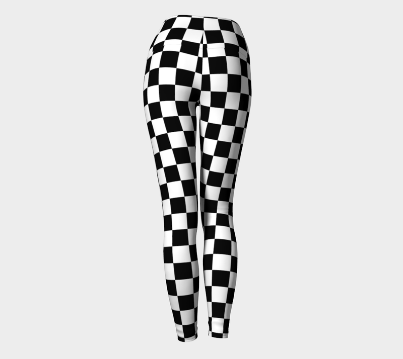 Checkered Yoga Leggings - Objet D'Art