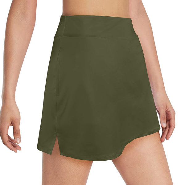 dark magnolia leaf green Women's Golf Skirt with Pockets (Model D64) - Objet D'Art