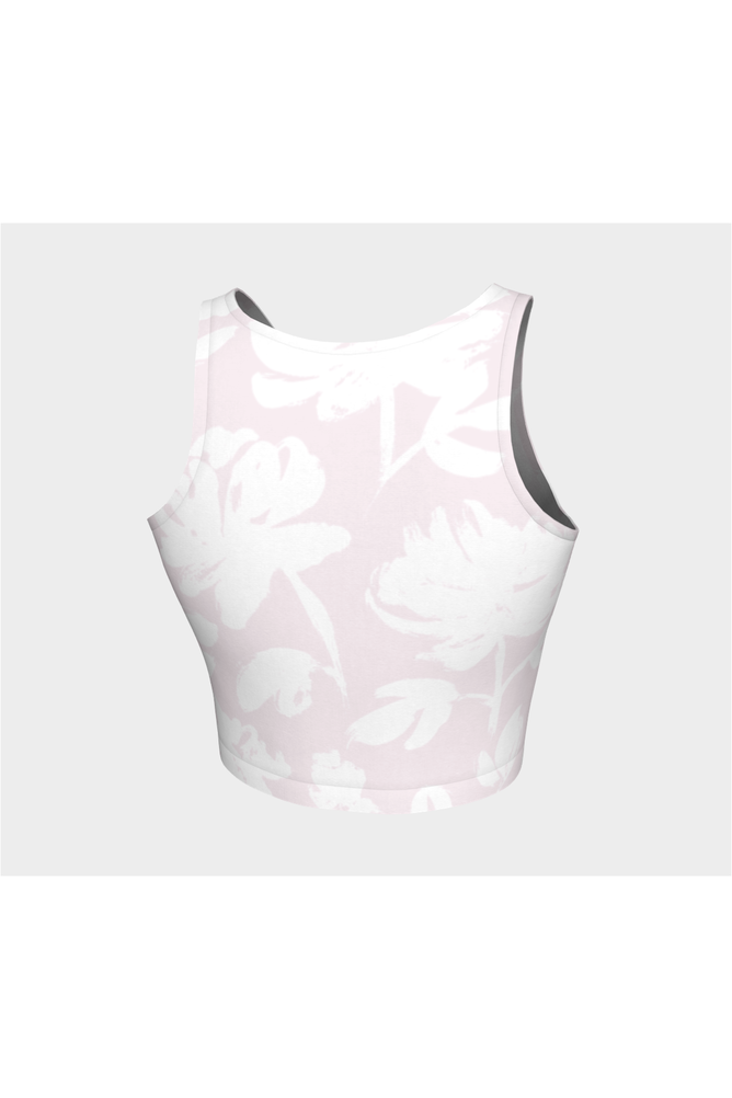 Light Pink Sketched Roses Athletic Top - Objet D'Art