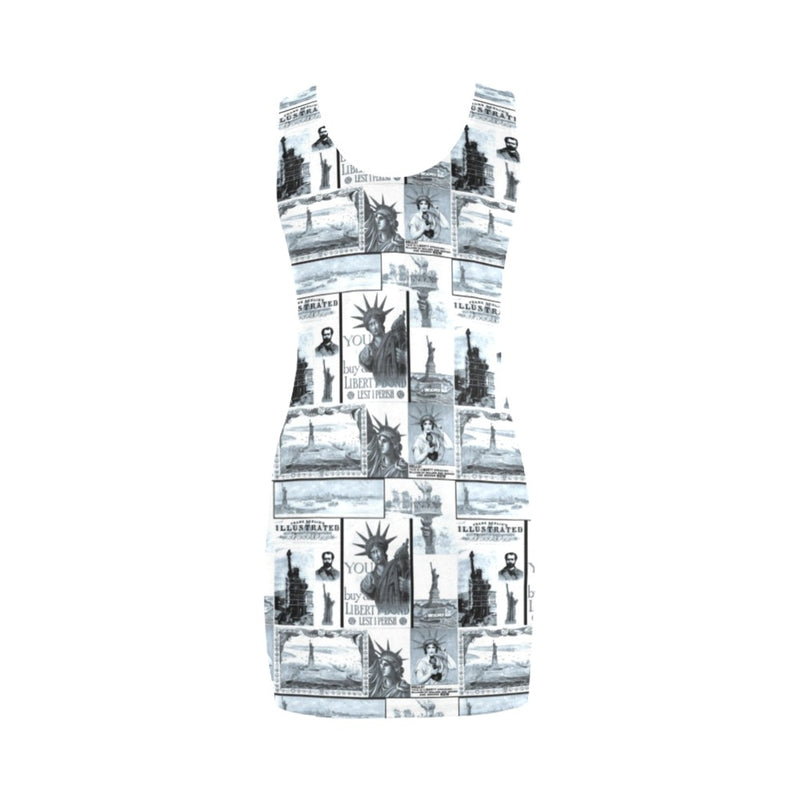 selenium lady liberty print 6 Medea Vest Dress (Model D06) - Objet D'Art
