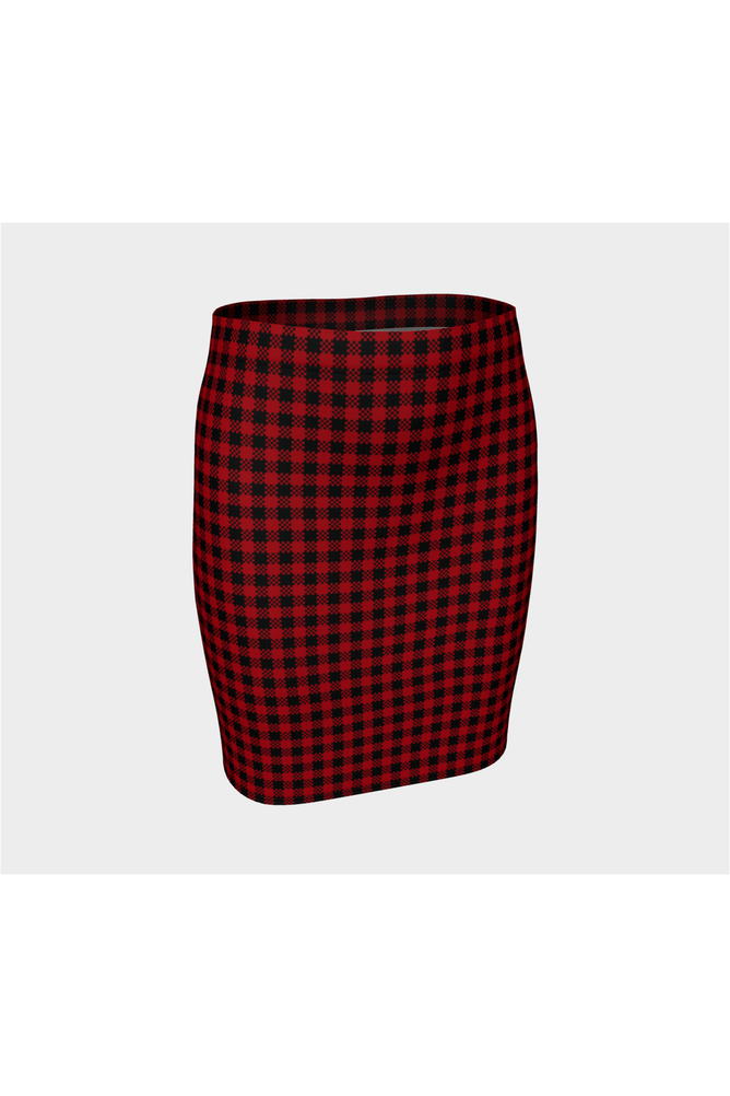 Checkered Chic Fitted Skirt - Objet D'Art