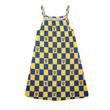 bar trident dress Drawstring Neck Sleeveless Dress (Model D68) - Objet D'Art