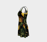 Pineapple Midnight Flare Dress - Objet D'Art