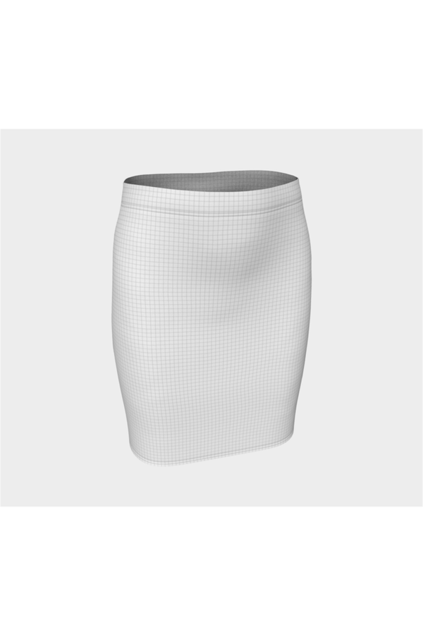 Micro Gray Matrix Fitted Skirt - Objet D'Art