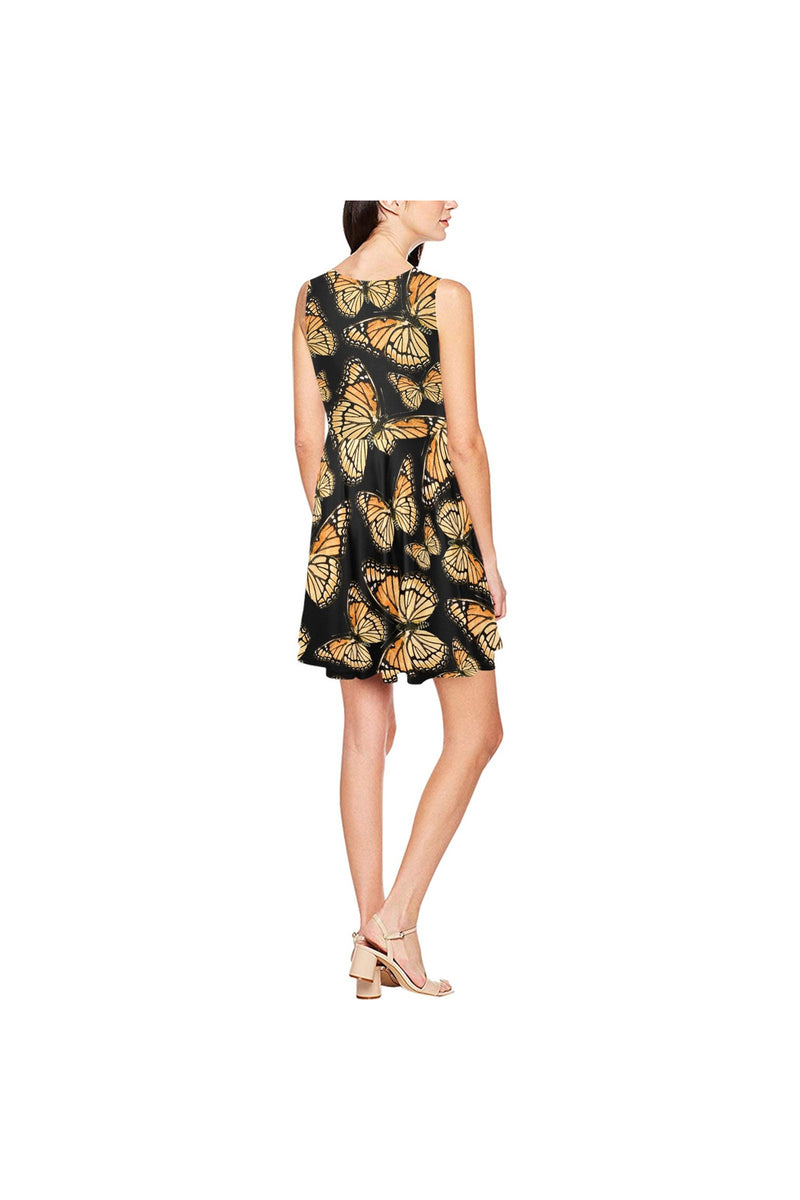 THE MONARCH Thea Sleeveless Skater Dress - Objet D'Art