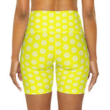 High Waisted Yoga Shorts - Objet D'Art
