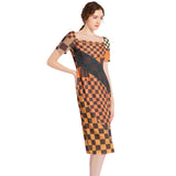 Split Thigh Midi Bodycon Dress - Objet D'Art