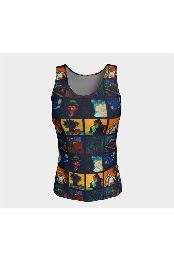 Let's Gogh Fitted Tank Top - Objet D'Art