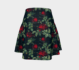 Rose Print Flare Skirt - Objet D'Art
