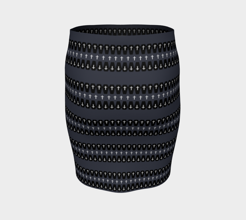 Grave Concept Fitted Skirt - Objet D'Art