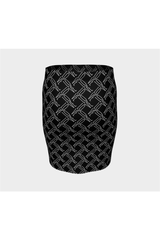 Pattern of Love Fitted Skirt - Objet D'Art