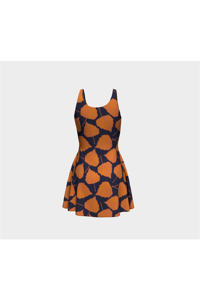 Autumn Leaves Flare Dress - Objet D'Art