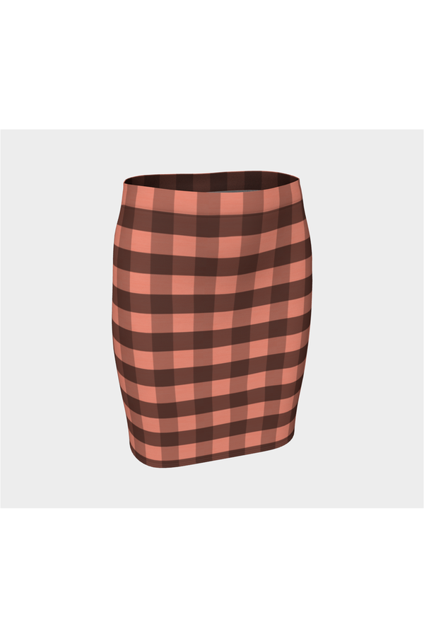 Plaid Bare Fitted Skirt - Objet D'Art