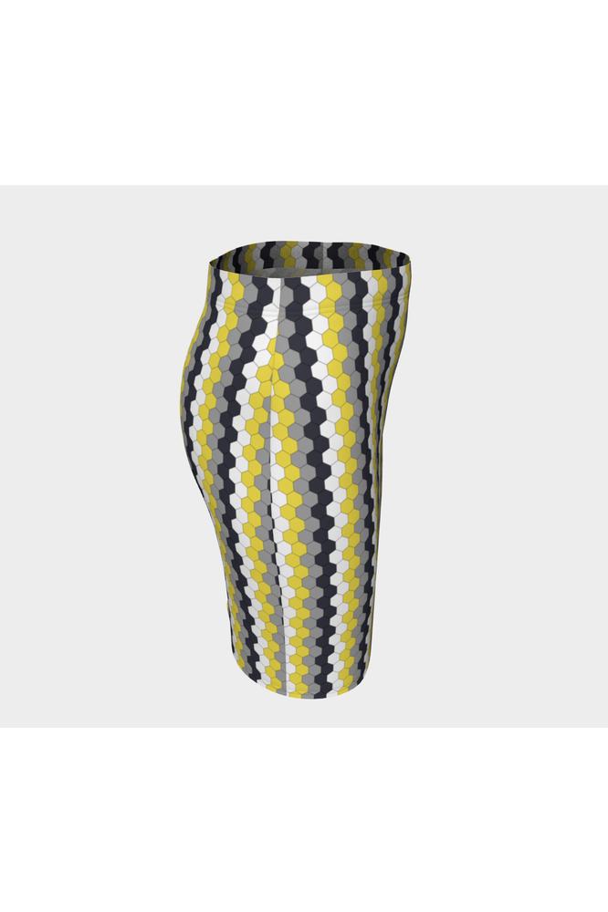 Honeycomb Fitted Skirt - Objet D'Art