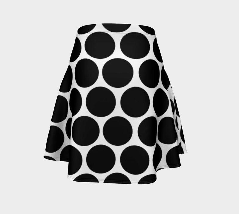 Boldly Dotted Flare Skirt - Objet D'Art