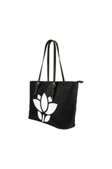 Floral Silhouette Leather Tote Bag/Small - Objet D'Art