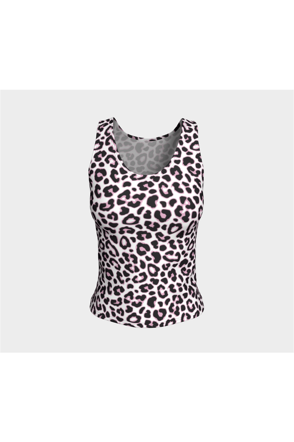 Pink Leopard Print Fitted Tank Top - Objet D'Art
