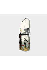 Vintage Illustration of Nature Kimono Robe - Objet D'Art