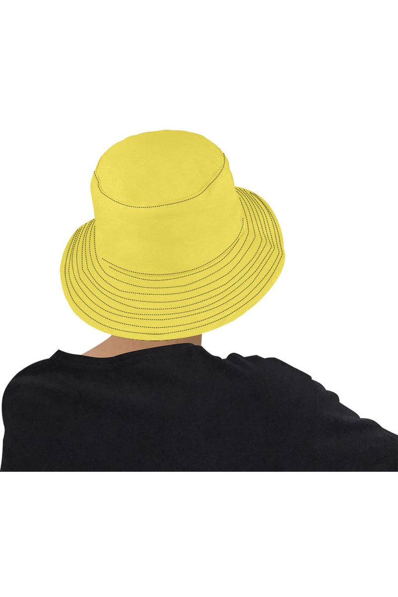 Yellow Unisex Summer Bucket Hat - Objet D'Art