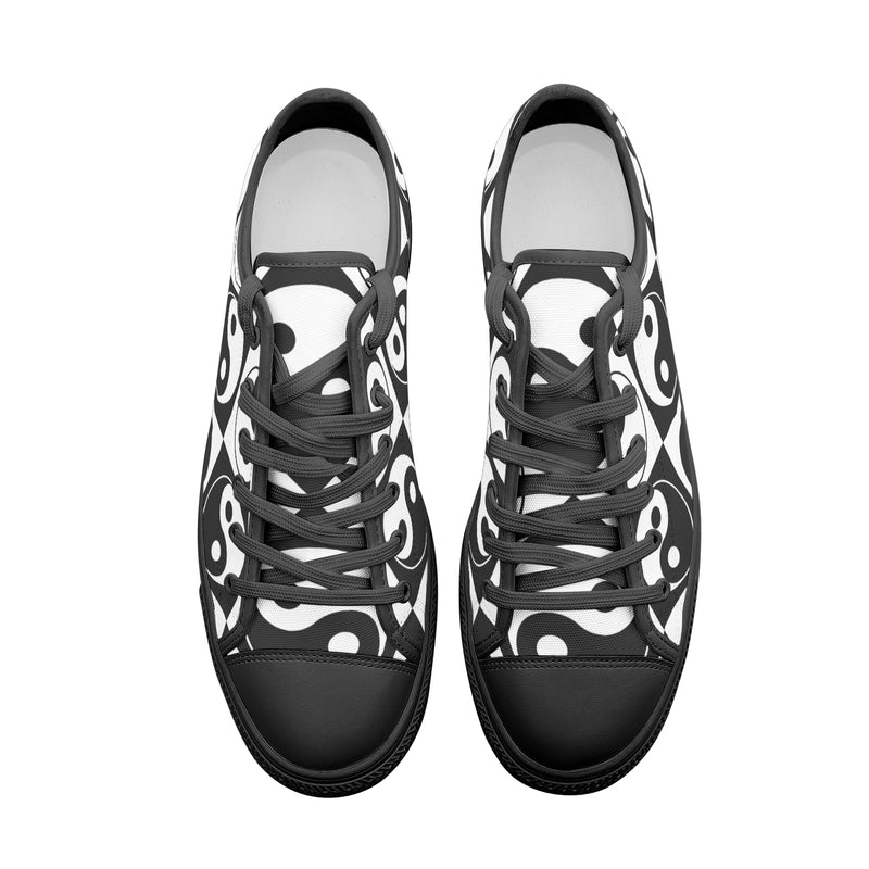 Yin and Yang Unisex Low Top Canvas Shoes - Objet D'Art