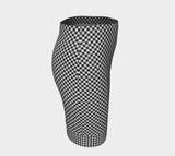 Checkered Fitted Skirt - Objet D'Art
