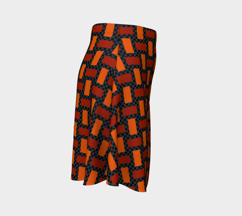Autumn Figures Flare Skirt - Objet D'Art