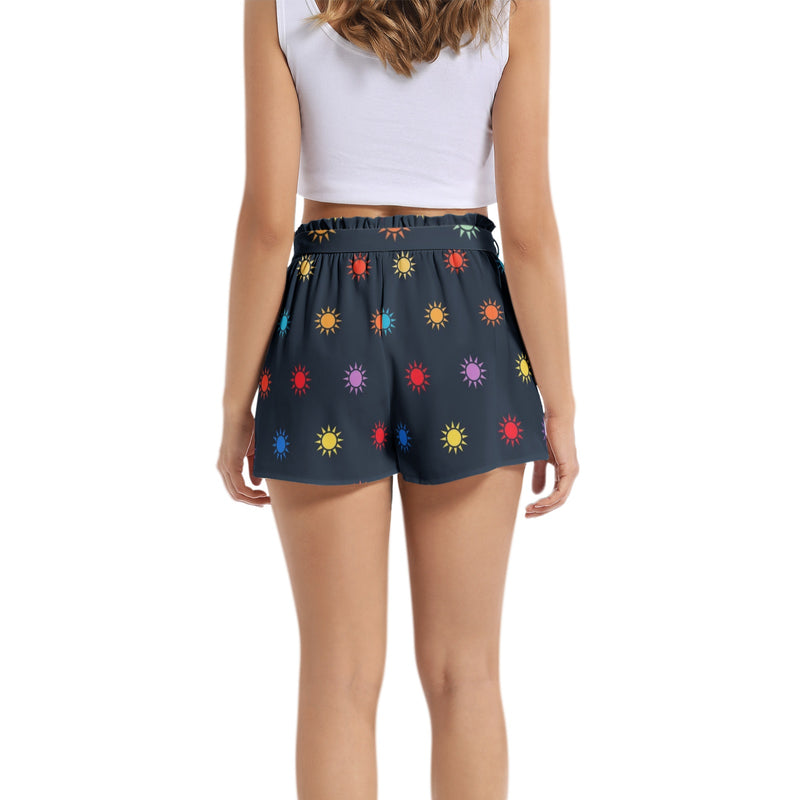 Suns of the Universe Women's Belted Short - Objet D'Art