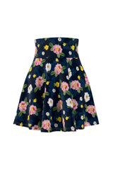 Floral Women's Skater Skirt - Objet D'Art