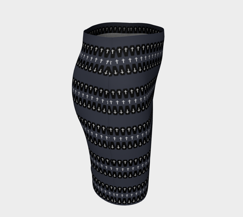 Grave Concept Fitted Skirt - Objet D'Art