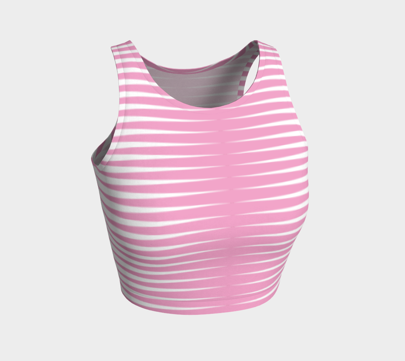 Pink Wedges Crop Top - Objet D'Art