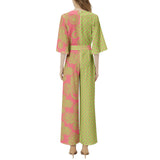 Dolman Sleeve Belted Wide Leg Jumpsuit - Objet D'Art