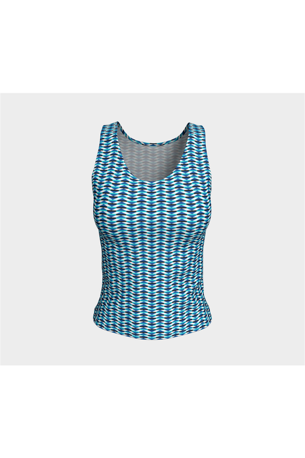 Geo Matrix Fitted Tank Top - Objet D'Art