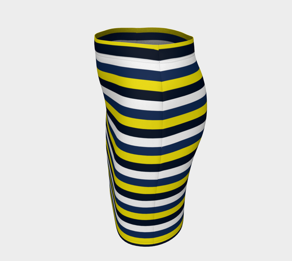 Striped Fitted Skirt - Objet D'Art